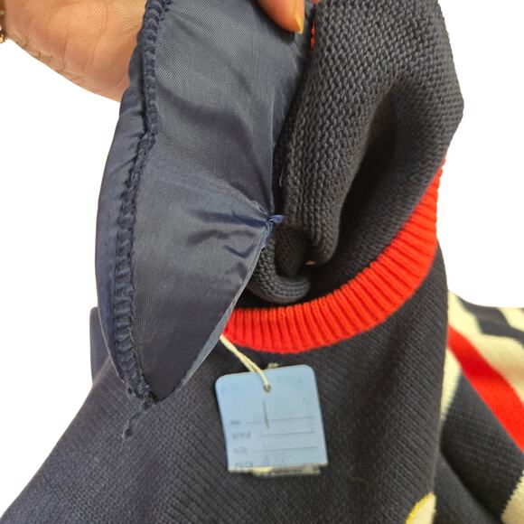 Lilly of California Womens Vintage 70s Deadstock Preppy Old Money Golf Sweater L - Picture 7 of 11